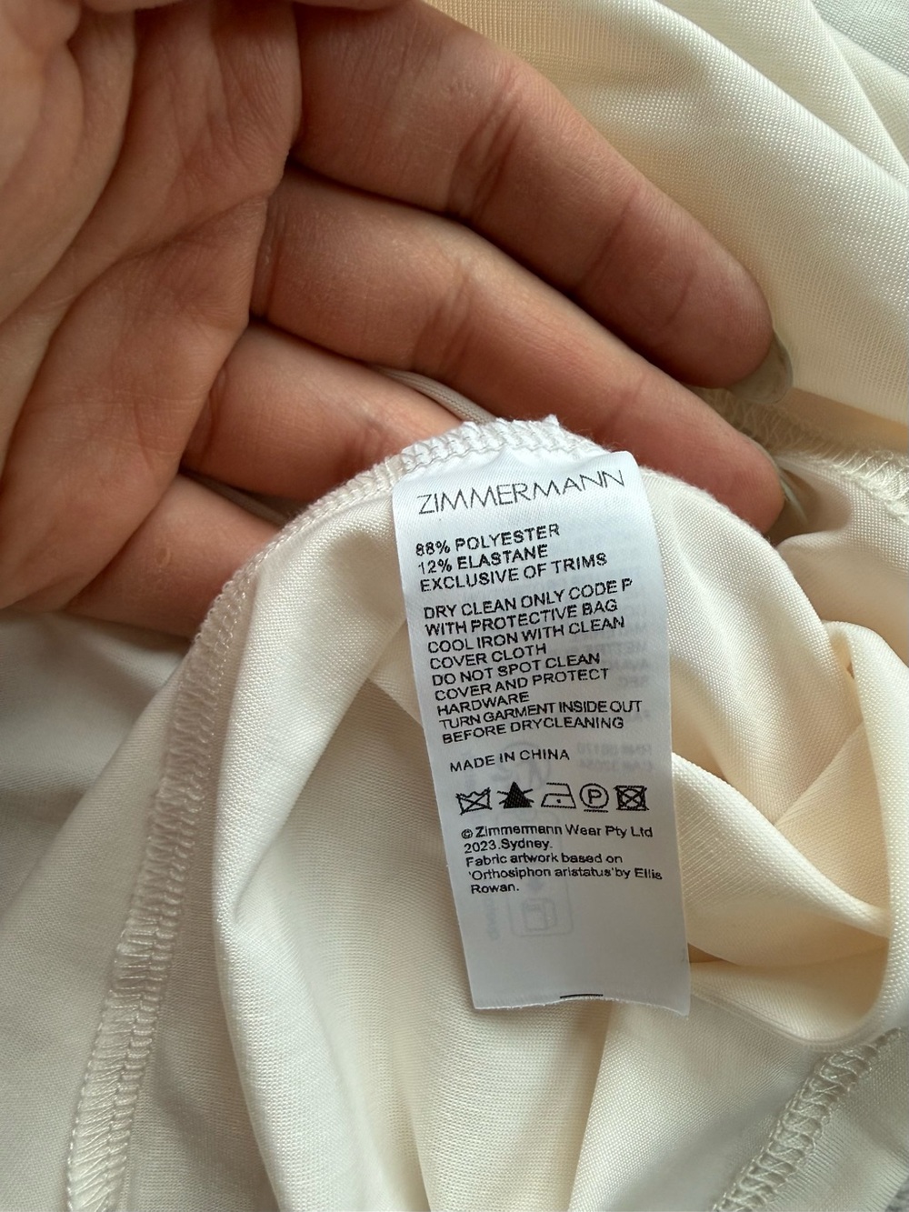 Zimmermann High Tide Lift Off Flower Linen & Silk Minidress - Picture 8 of 10